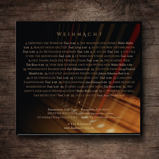 CD »Weihnacht« – Rücken